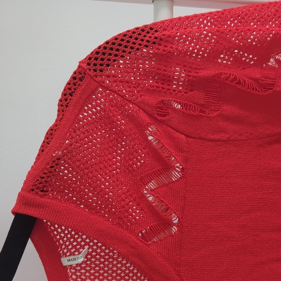 Sandro Red Cardigan - Picture 7 of 8